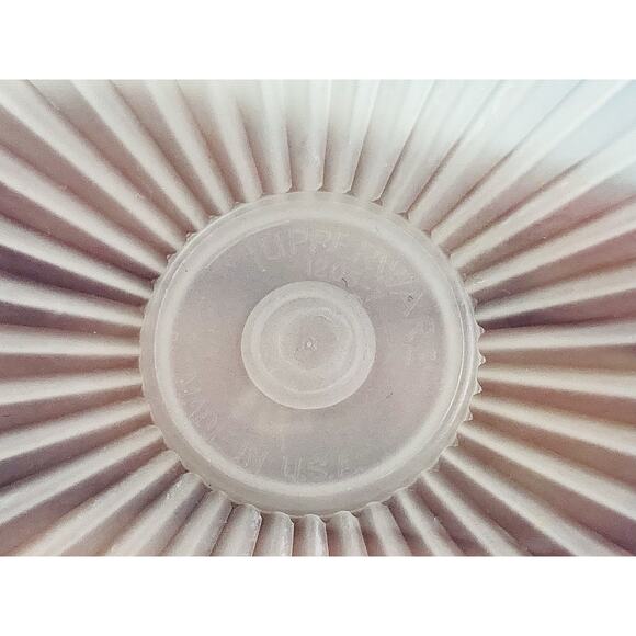 Tupperware Brown 8" Servalier Canister #1204-24 Lid 1205-7 Storage Vintage Clear - Picture 11 of 11